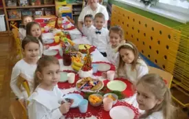 świąteczne spotkanie w oddziale przedszkolnym