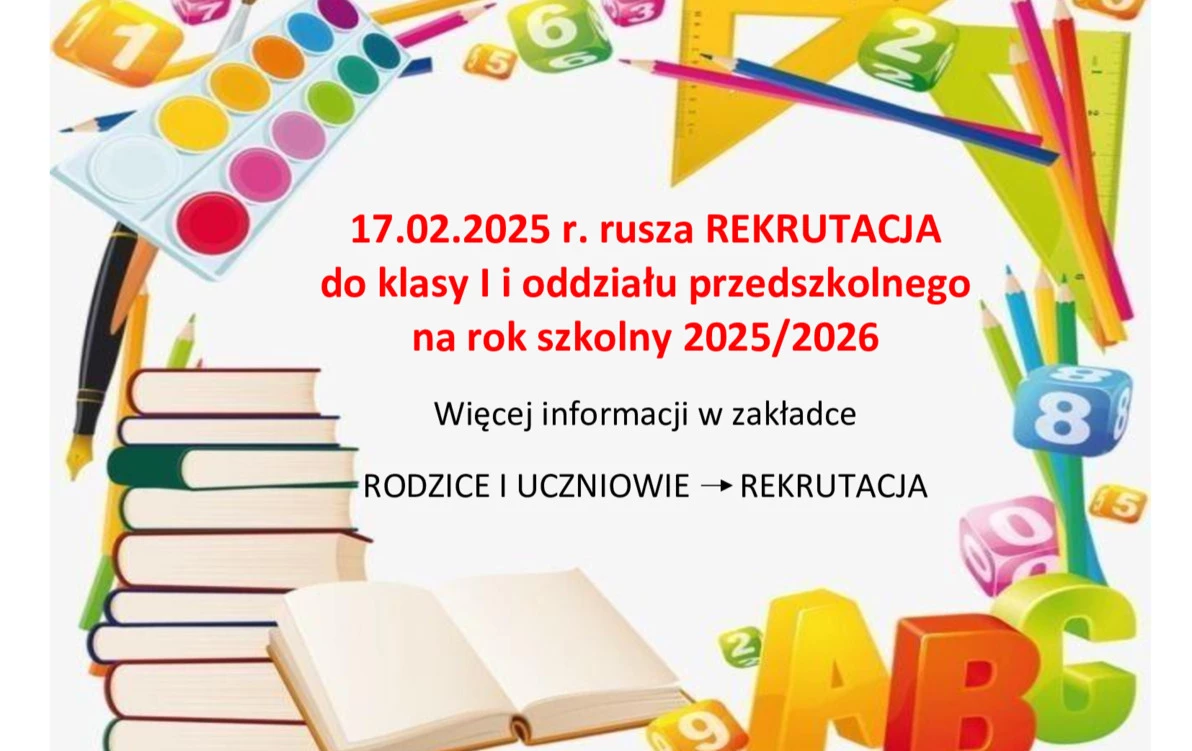 Zdjęcie do Rekrutacja na rok szkolny 2025/2026