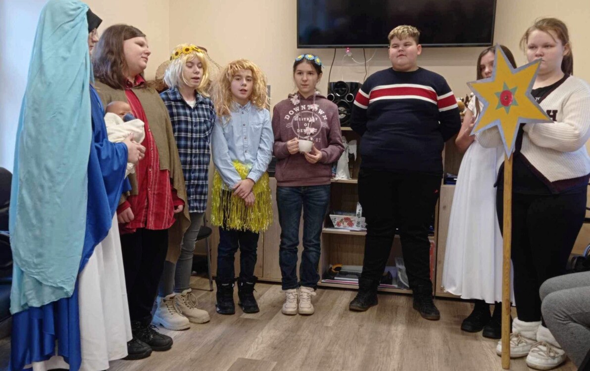 Zdjęcie do Kolędnicy misyjni w Dziennym Domie Pobytu