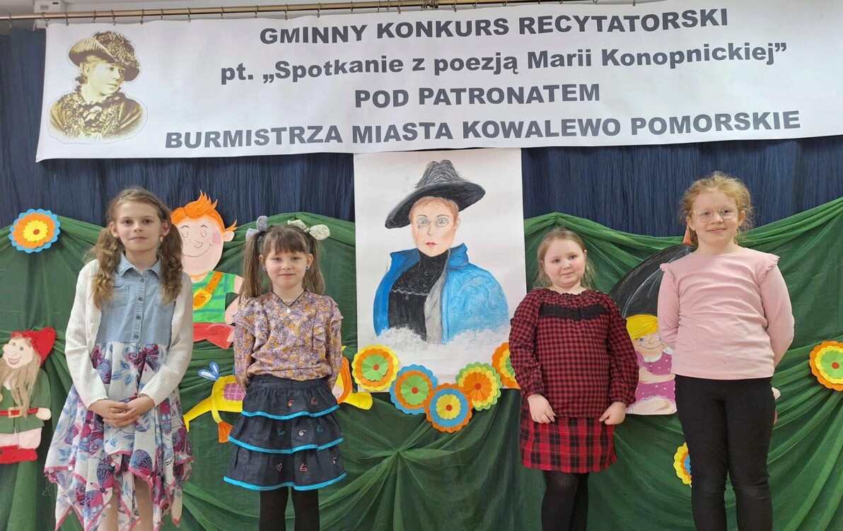 Zdjęcie do Gminny Konkurs Recytatorski "Spotkanie z poezją Marii Konopnickiej"