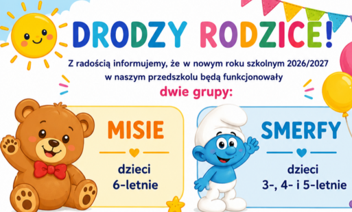 plakat informujący o zebraniu dla rodziców