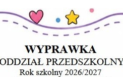 spis przyborów dla przedszkolaka